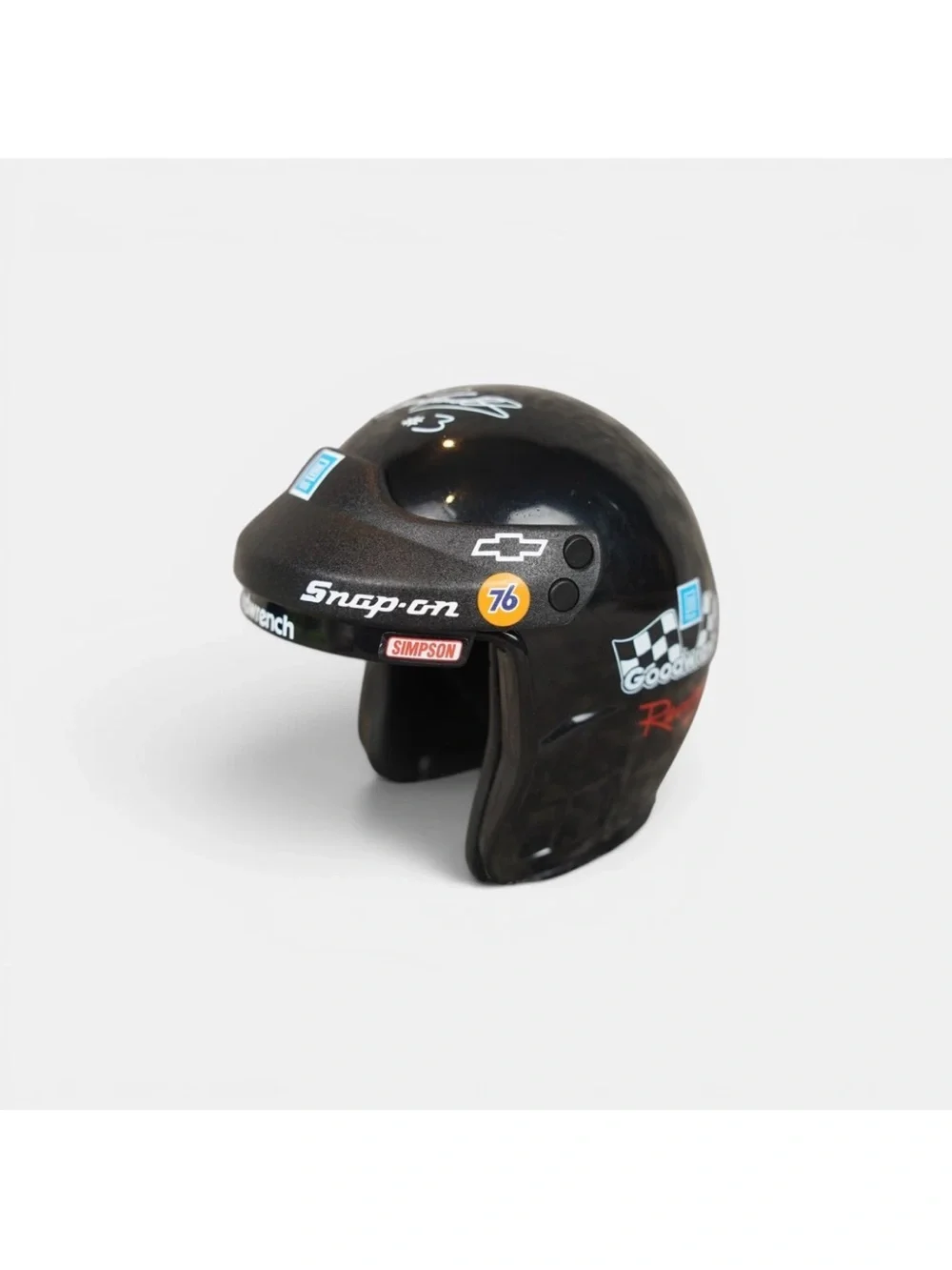 Dale Earnhardt Sr #3 GM Goodwrench Replica Mini Helmet Black Snap-on Simpson - Picture 1 of 9